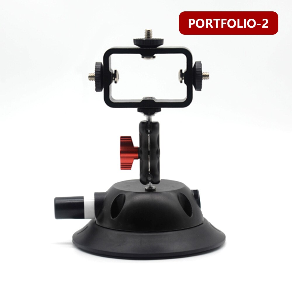 Glas saugnapf Aktion kamera Sport Nocken Stativ Halterung für Auto rekord Halfter stehen Halterung für gopro Held8 7 6 5 zubehör: Portfolio-2