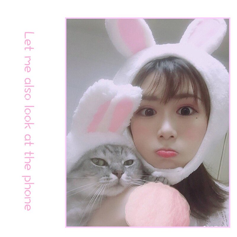 Husdjur katt kläder till jul tomte hoodie katt hund valp kostym vinter hund kläder till hund kappa hoodie kanin öra pannband