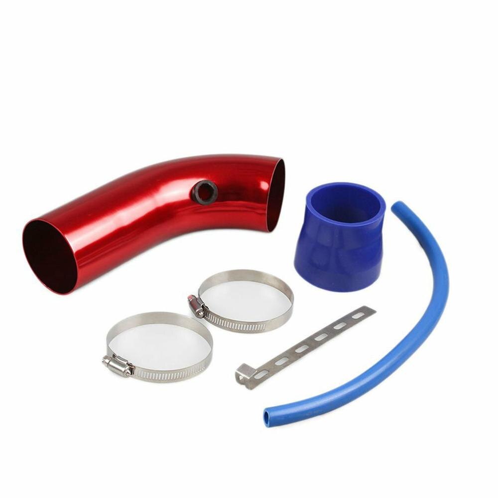 3 Inch Aluminum Pipe Car Turbo Piping Cold Air Intake System Filter Car Cold Air Intake Kit Modified Aluminum Tube Kit