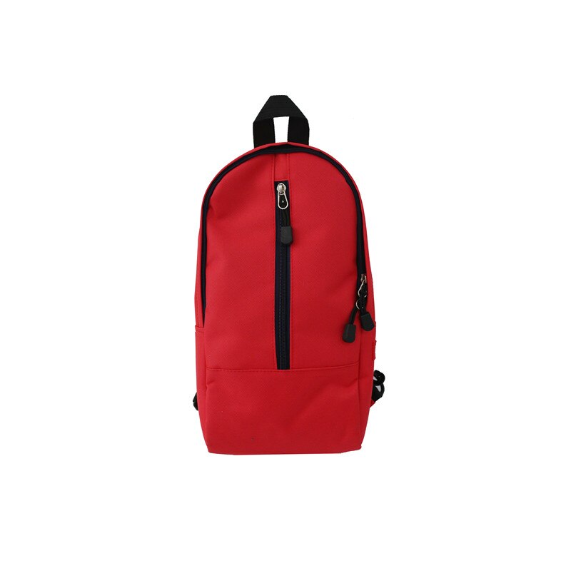Fanny brysttaske håndtaske koreansk stil unise talje bæltetaske preppy stil hip-hop bum bag rejse daglige enkelt skuldertasker: 04 røde