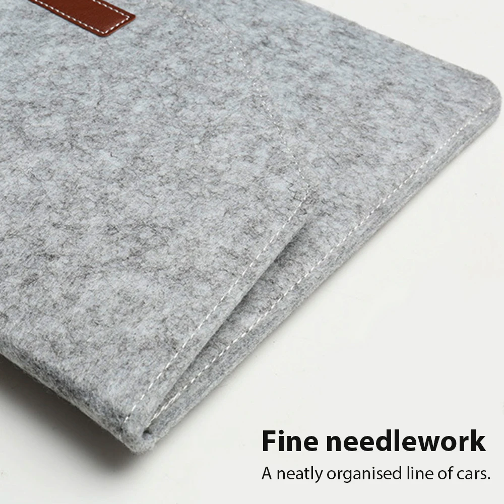 Wolvilt laptoptas 11 12 13 15,6 inch voor Macbook Huawei Xiaomi laptoptas met muismat of Power Mini-Pack cadeau-tablethoes
