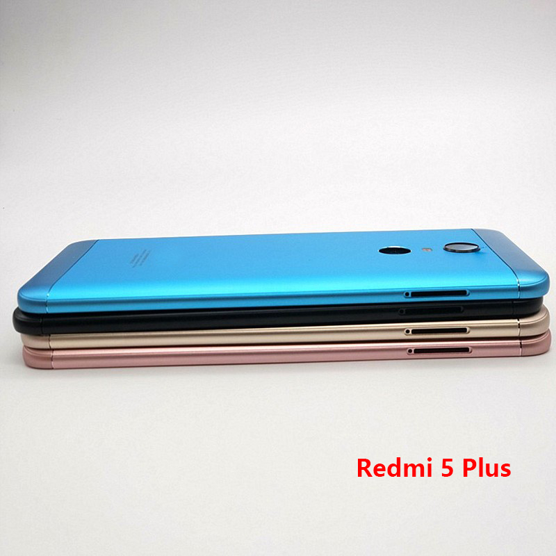 For Xiaomi Redmi 5 5A 5 Plus Housing Battery Back Cover Case with Power Volume Button for Xiaomi Redmi 5Plus 5 5A Battery Case