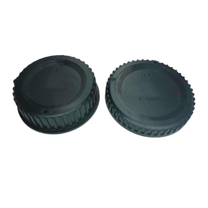 Tapa de cuerpo de cámara + tapa de lente trasera para cámara Nikon f-mount SLR/DSLR, 50 par/lote