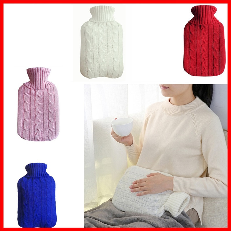 2L Hand Warmer Macio Saco de Água Quente de Inverno Grande Garrafa de Água Quente Cobertura de Lã de Malha Handwarmer Reutilizáveis Item Doméstico Casa coisas