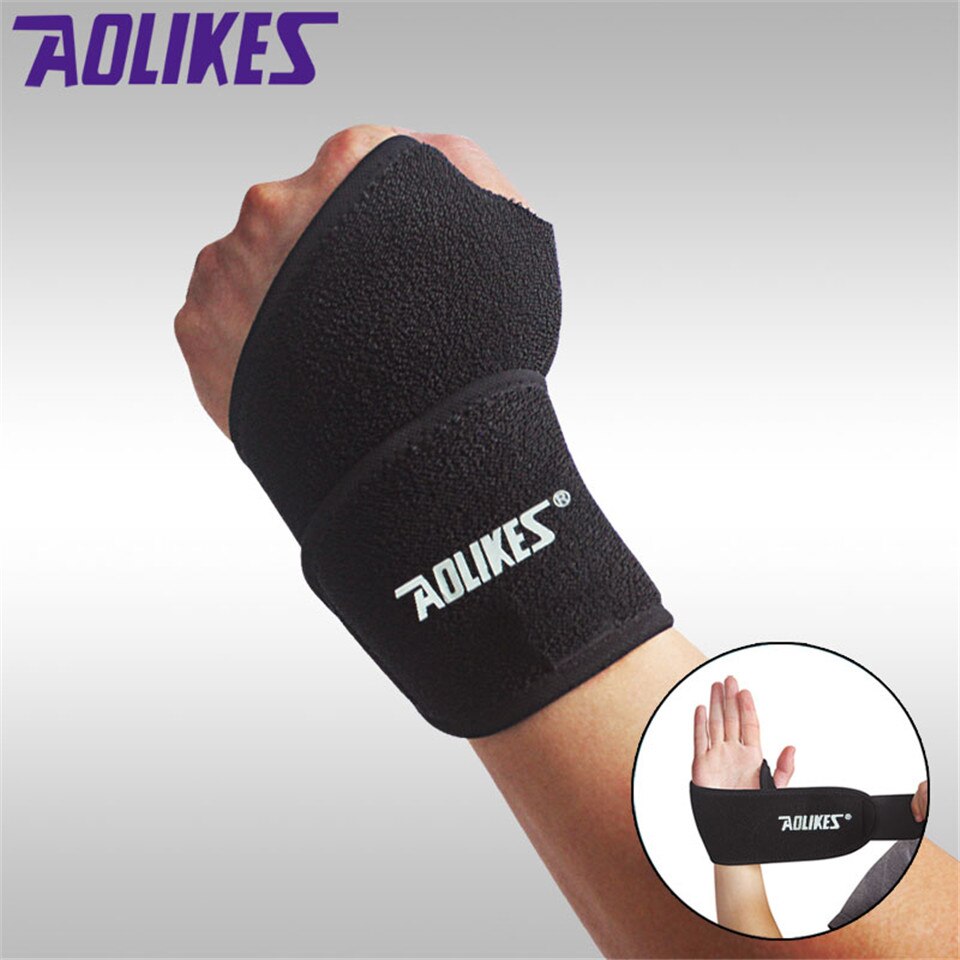 AOLIKES 1 STKS Gym Pols Bands Sport Polsband Polssteun Bandjes Wraps voor Gewichtheffen Munhequeira Protector