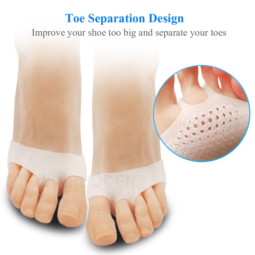 Plantillas para zapatos de tacón alto de mujer, almohadilla de Gel de silicona para el cuidado de los pies, alivia el dolor