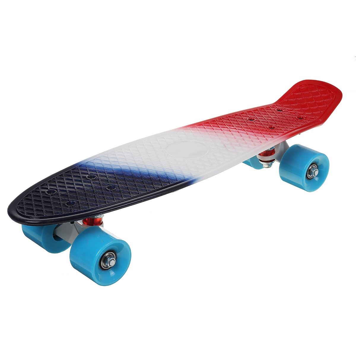 22Inch 4 Kleuren Plastic Mini Cruiser Skate Board Vis Board Kinderen Scooter Longboard Skateboards Retro Longboard Board Wiel