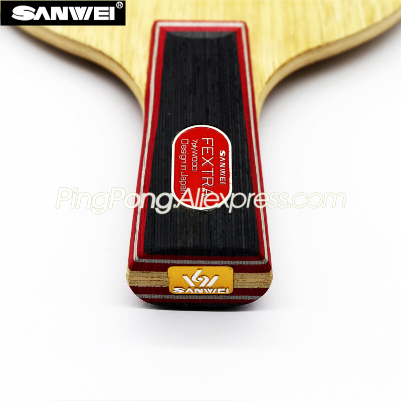 Original SANWEI FEXTRA 7 Tischtennisschläger (7-lagiges Holz) FEXTRA Schläger Klingeln-Pong-Schlägerpaddel