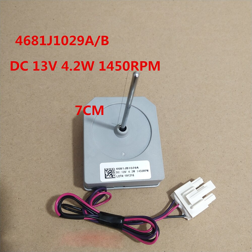 Ersättare kyl frys fläkt motor för lg kyl kyl fläkt rdd 056 x 01 4681 jb 1029a/ b  dc13v frys tillbehör
