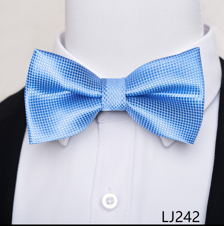 Pajarita de de para hombre, accesorios de boda de color gris oscuro con puntos, pajarita Formal para el día de los amantes de la