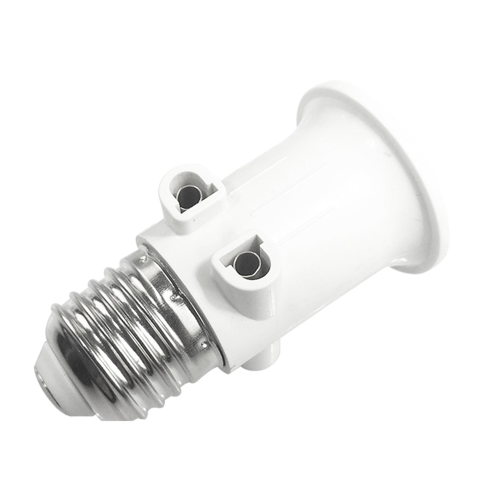 E27 eu lampeholder sikker hjemmelysfatning  ac100v 240v 4a led-pære adapter basestik konvertering varmebestandig skrue