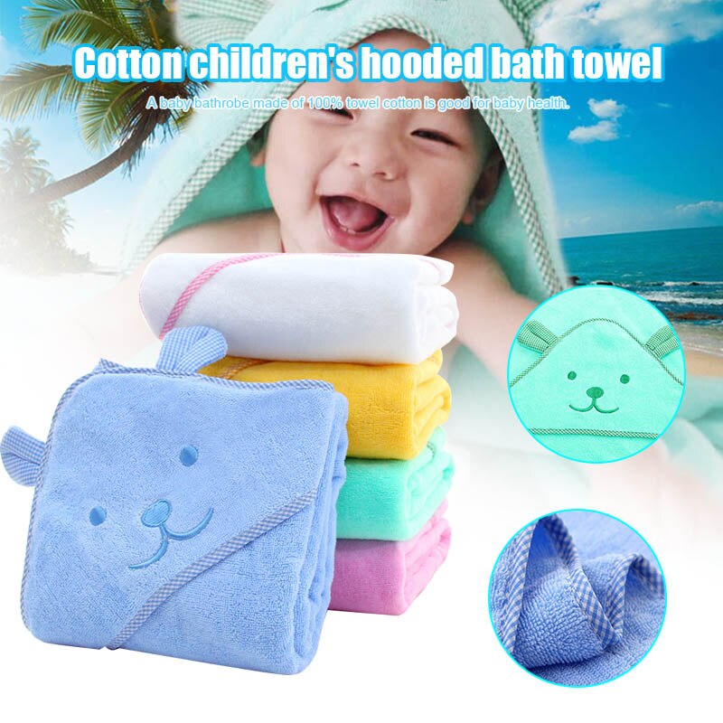 Baby hætteklædt badehåndklæde med store ører blød tyk bomulds badedragt til piger og drenge spædbørn godt valg baby shower lxy 9