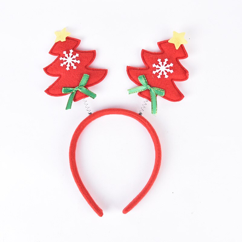 Gants de sapin de noël en bois, 1 pièce 25x12cm, bandes de cheveux pour enfants et adultes, accessoires de décoration de fête de noël: 04