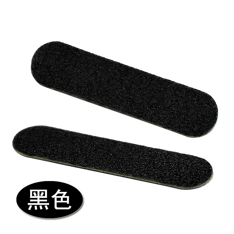 Limes à ongles jetables, 100 pièces, papier de verre en bois pour manucure, Double face, petit tampon à ongles: black