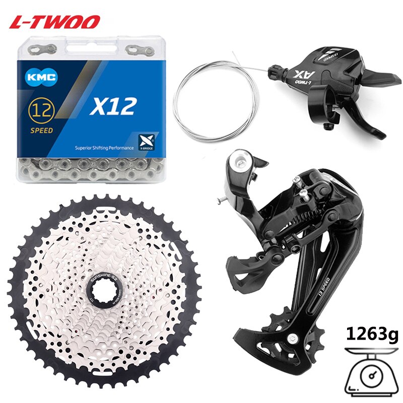 Mountain Bike 13-Speed Derailleur Groupset LTWOO Shifter RD KMC X12 Chain SUNSHINE 13S 11-50T Cassette flywheel K7 13V MTB Parts