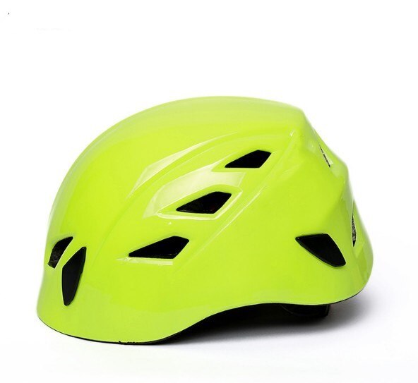 Casco de escalada en roca, casco de escalada en montaña, casco de escalada en hielo, deportes acuáticos especiales, casco inmoldeado al aire libre,: Verde claro