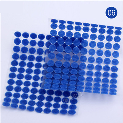 10mm 15mm Mehrfarbig Selbst Klebe Verschluss Band Haken und Schlaufen Punkt Aufkleber Magie Band Nylon Heimat Klitterband Punkte mit Kleber: 15mm / Schwarz