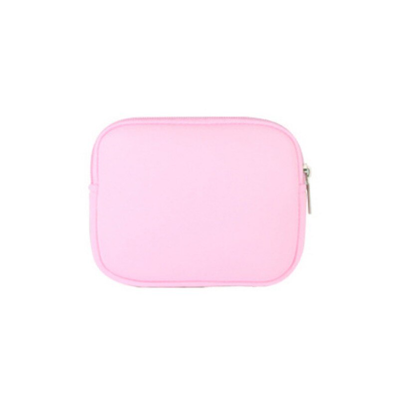 Fones de ouvido/carregador saco de alimentação portátil luva notebook adaptador/mouse caso bolsa à prova de choque sacos de armazenamento de cabo digital: Rosa