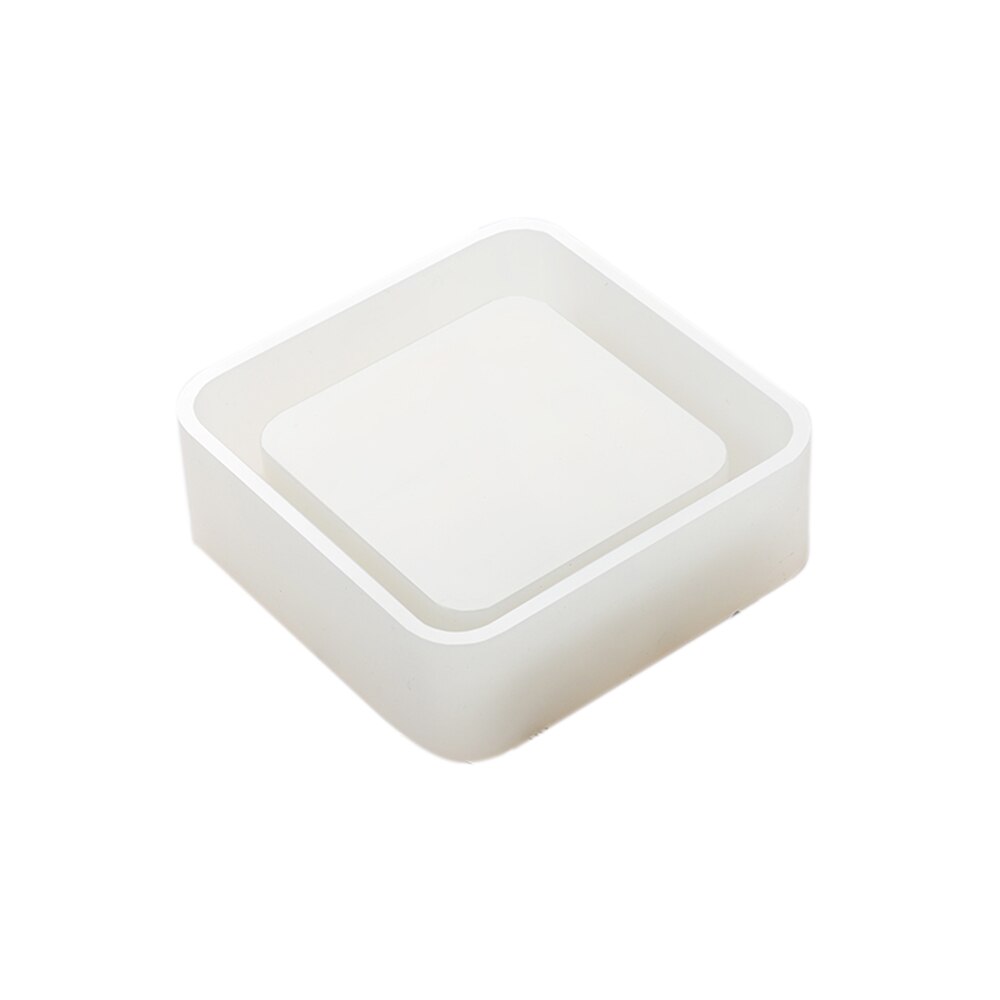 Diy pot mal asbak onderzetter flexibele siliconen mal epoxyhars sieraden maken ambachtelijke klei hars mallen sieraden maken accessoires: Vierkante asbak