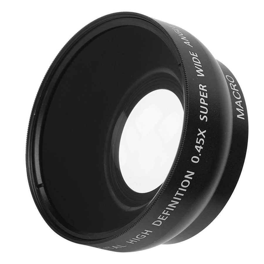 JSR 1155 Advanced 49MM 0.45X Wide Angle Macro Lens Fit for All 49MM Diameter Camera Lenses Wide Angle Lens Camera Lens