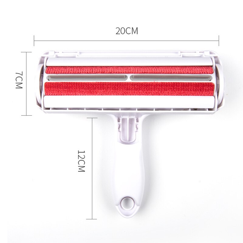 Reusable Pet Hair Remover Roller Two-way Roller Lint Sticking Removing Dog Cat Hair Furniture Carpets Clothing Automatic Clean