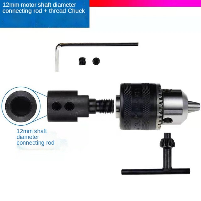 Angle Grinder Electric Drill Conversion Head Multi-functional Grinder Conversion Connection Chuck Cutting Machine Converter: black