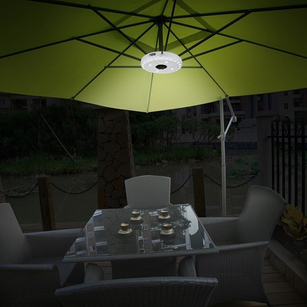 4.5v 0.5w 100 lum 28 leds uteplass paraply lys poltelt telt leir lys plenlampe vanntett hage utendørs belysning