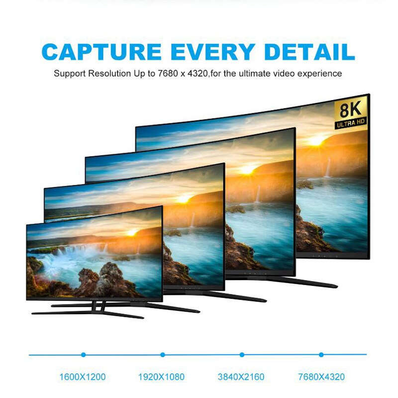 Usb-c naar displayport-kabel 8k @ 60hz 4k @ 144hz type -c 3.1 to dp 1. 4- adapter pd-snellader voor mac pro display hud , 3m