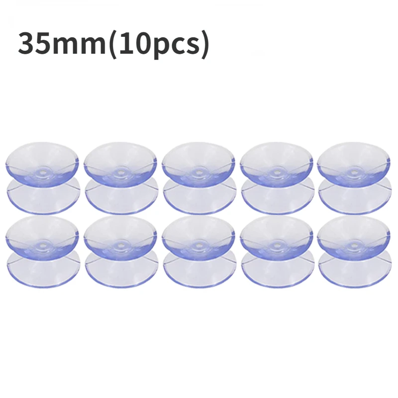 30/5 Uds ventosa de doble cara-almohadillas de ventosa para vidrio plástico acuario tubo de oxígeno DIY soporte de jabón accesorios 20/30/35mm: Plata