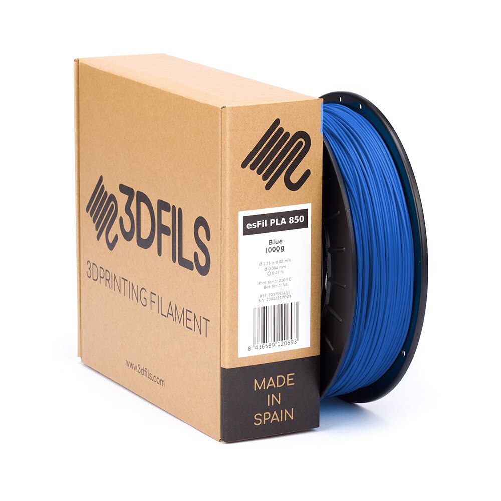 Filament 3DFILS-PLA pour impression 3D PLA INGEO 3D850: 1.75mm, 1 Kg: Electric blue