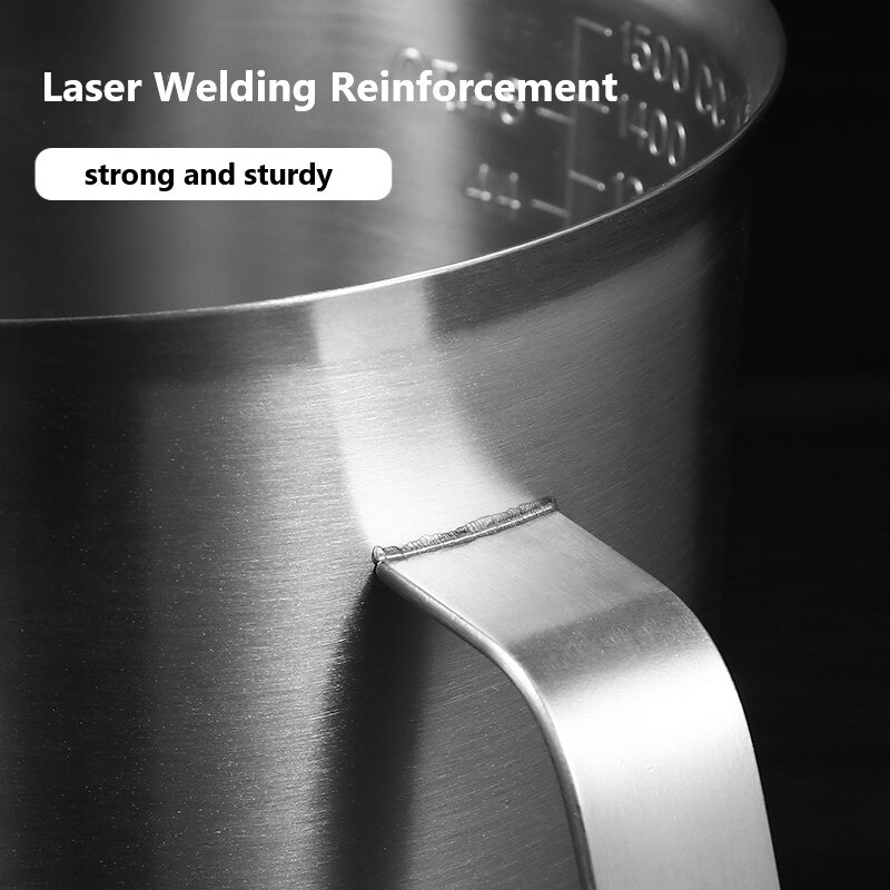 stainless steel 304 Graduated Measuring Cup Epoxy Resin Mixed Art Waxing Kitchen Beaker Liquid Measuring Cup Cup Container