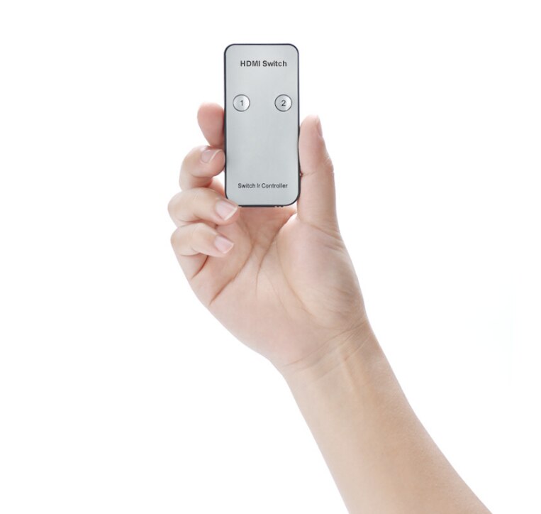 HDMI-compatible Splitter 2 in 2 out HD Computer Notebook Monitor Displayer Splitt Two Computers Share With Remote control switch