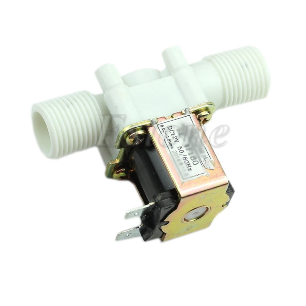 12V Electric Solenoid Valve Magnetic DC N/C Water Air Inlet Flow Switch 1/2"