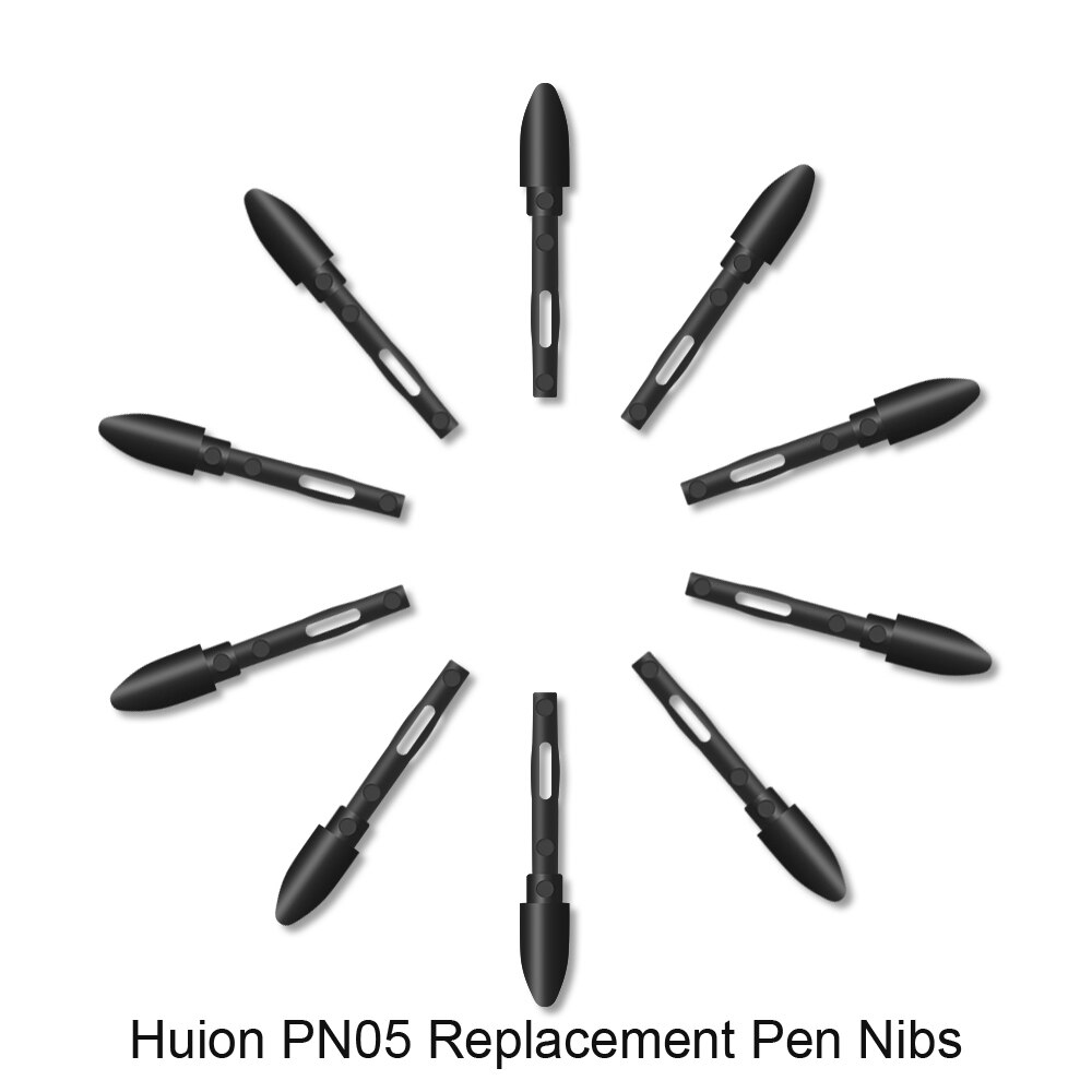 Huion PN01 10pcs Replacement Pen Nibs Graphics Tablet Pen Nibs Wear-resistant Pen Nib for Huion PEN68/PEN80: PN05X10