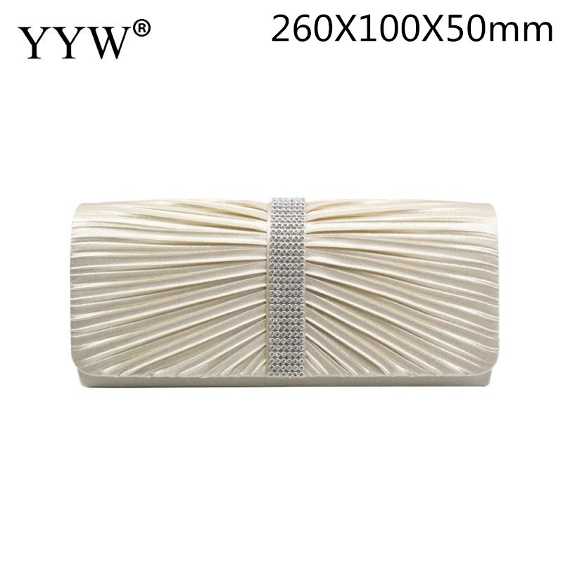 Rhinestone Clutch Bag Women Long Wallet Purse Clutch Female Wedding Bags With Chain Sac Main Femme Envelope Clutch: apricot