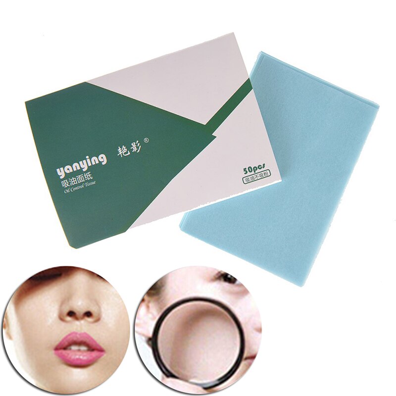 50 stks/set Olie Absorberende Papers Make Up Olie Controle Olie-Absorberende Blotting Facial Gezicht Schoon Papier Olie Controle Film beauty Tools