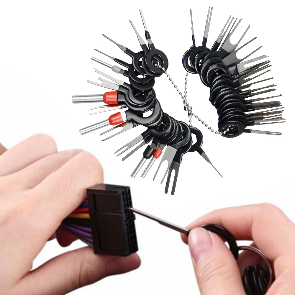 11/18/26Stck Auto Terminal Entfernung Reparatur Werkzeuge Elektrische Verdrahtung crimpen Stecker Stift Auszieher Bausatz Schlüssel Automobil Stecker pullers