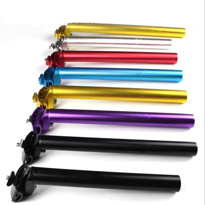 Q851 martwe muchy siodełko rowerowe rura aluminiowa siodło rury 27.2*250/300 MM siedzenia rowerowe siodełko rowerowe po wielu kolor opcjonalnie