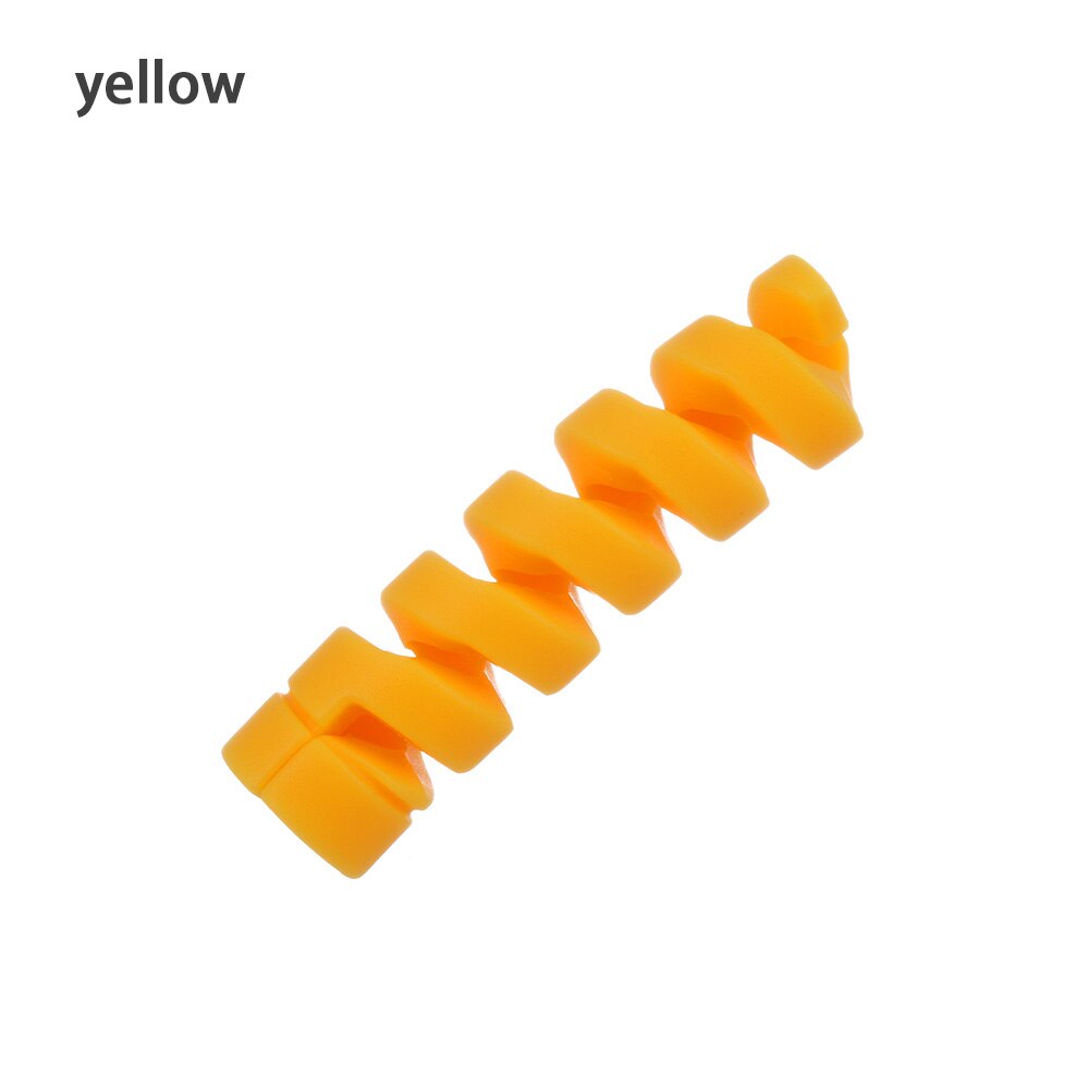 Beschermhoes voor oplaadkabel voor apple iphone 8 x lightning usb-oplaadkabel schattig: Geel