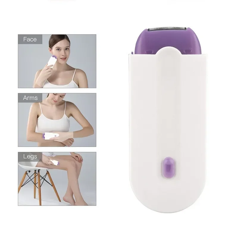 Elektrisk epilator elektrisk rakapparat rakhyvel mini uppladdningsbar borttagning smärtfri hårborttagning ansiktsepilator för ansiktet kropp: Default Title