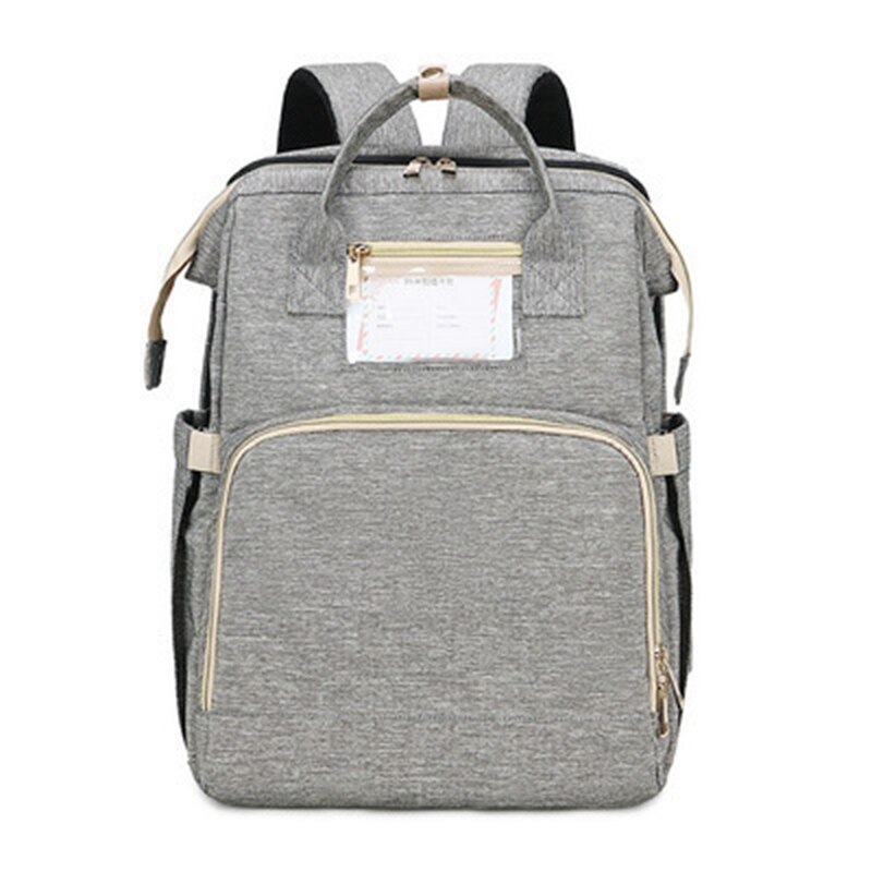 Moisés de viaje Lekebaby, cama plegable para bebé, pañal portátil, mochila para mamá, cuna para niño pequeño: Gray