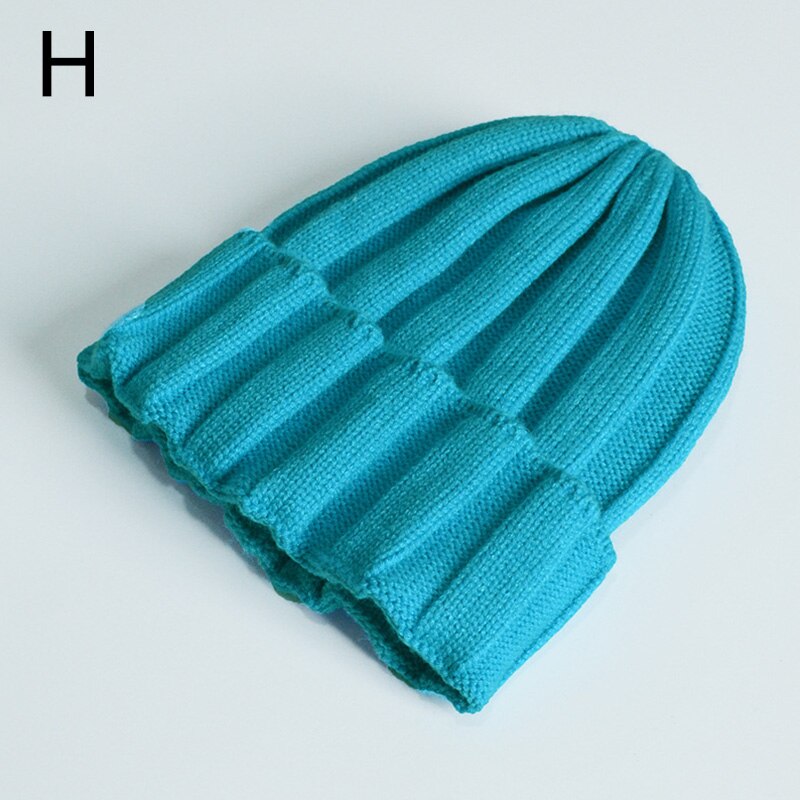 Gestrickte Baby Turban Mütze Warme Wolle Mützen Weichen Hütte Für freundlicher Mädchen Jungen neugeboren Elastische Kleinkind Kleinkind Winter Headwear Neue: Himmel Blau