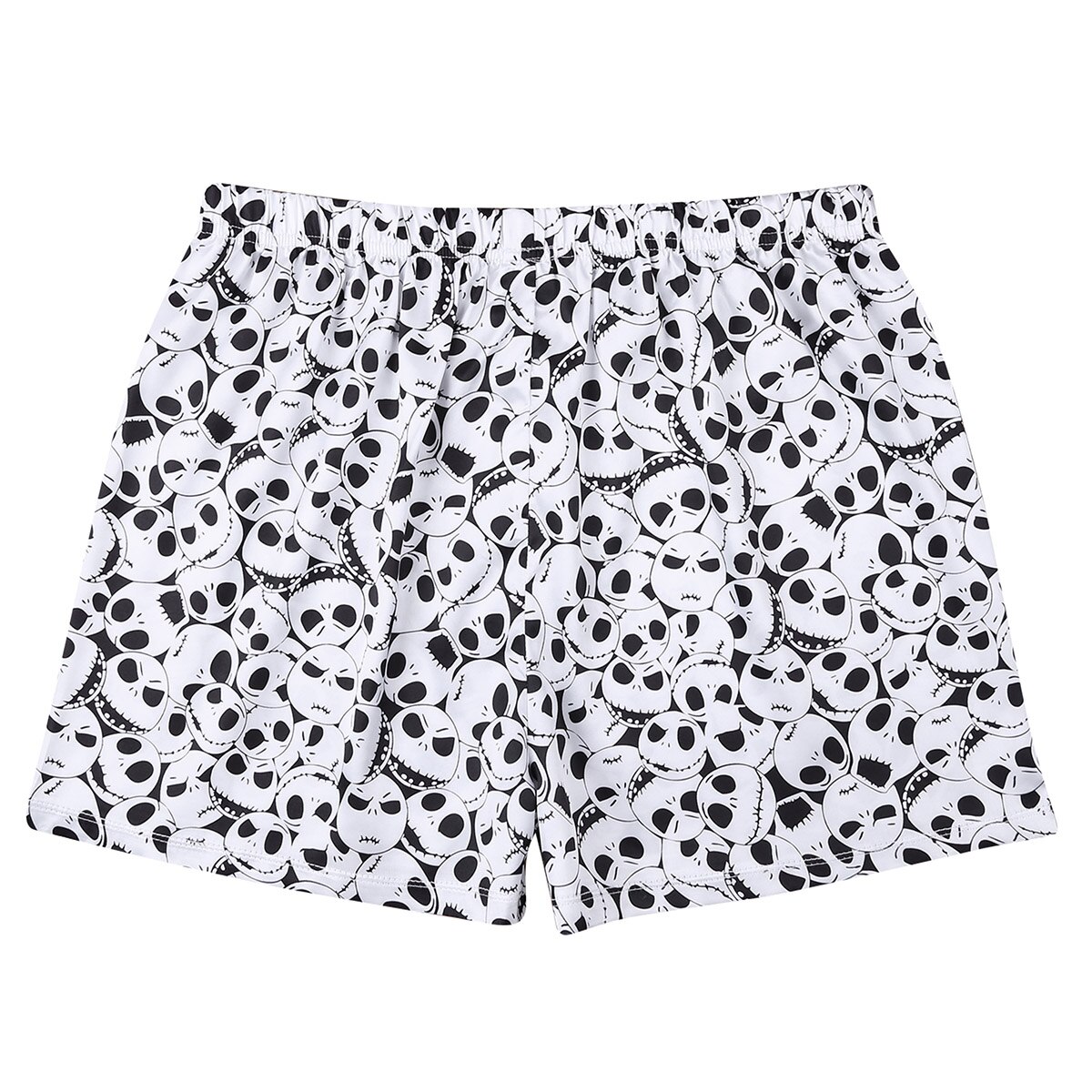 Heren kerst halloween schedel hoofden all over print boxershorts lichtgewicht losse sport lounge cosplay party korte broek