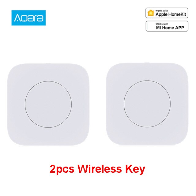Xiaomi-Sensor Aqara Zigbee, miniinterruptor inalámbrico inteligente, conexión remota, botón de Control de una tecla, seguridad del hogar, Mihome Homekit
