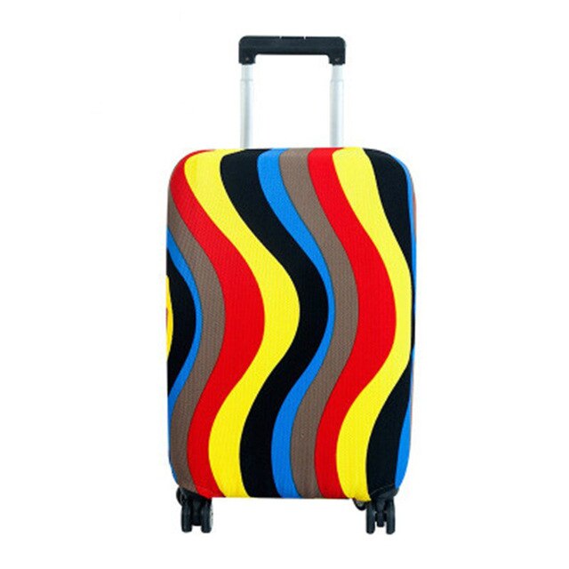 ASSEZSAC Colorful Travel Luggage Cover Protective Suitcase Cover Trolley Case Travel Accessories Luggage Dust Cover 22-28 Inch: p1 / 22inch