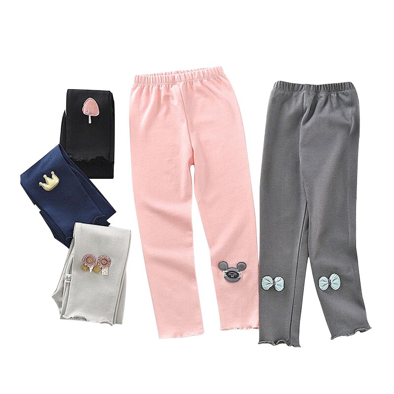 Pour filles Leggings pantalons pour Enfants Printemps Automne Style Coton Filles Stretch Pantalons Enfants Pantalons Décontractés