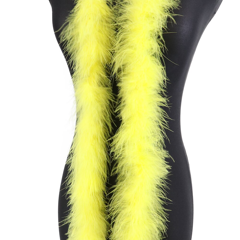 20G Zachte Marabou Veren Boa Voor Sieraden Ambachten Accessoires Bruiloft Decoratie Rekwisieten Fuffy Turkije Pluim: yellow