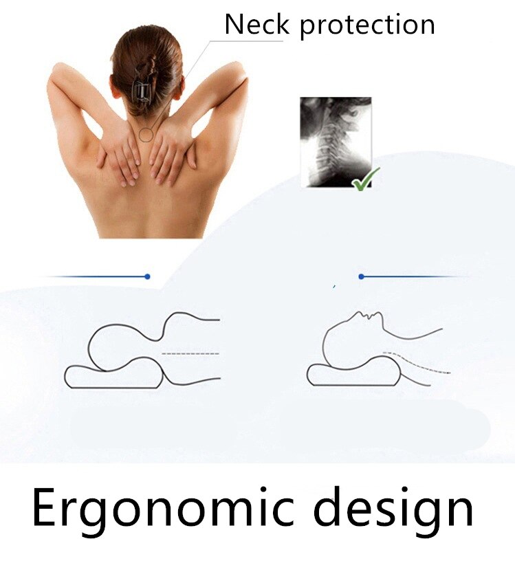 Memory Foam Kussen Orthopedische Slapen Beding Kussens Vlinder Vormige Ergonomische Cervicale Kussen Comfortabele Nek Bescherming