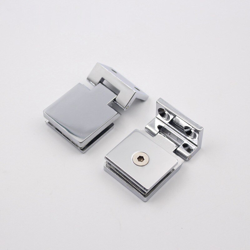 8-10mm Frameless Bracket Wall To Glass Door Hinges Bathroom Shower Door Bracket Wall Mount Door Hinge