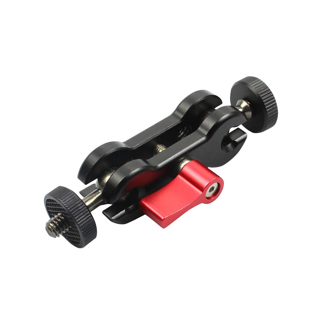 Magic Arm Statief Mount 1/4 Adapter Dual Head Pivot Activiteit Connector 360 Rotatie Aluminium Voor Gopro Hero 9 8 7 actie Camera